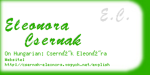 eleonora csernak business card